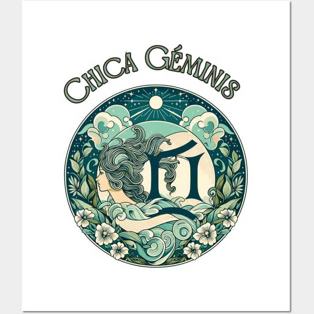 "Spanish Fusion: Vintage Gemini Spice" _ Zodiac Horoscope Star Signs Wall Art by stickercuffs